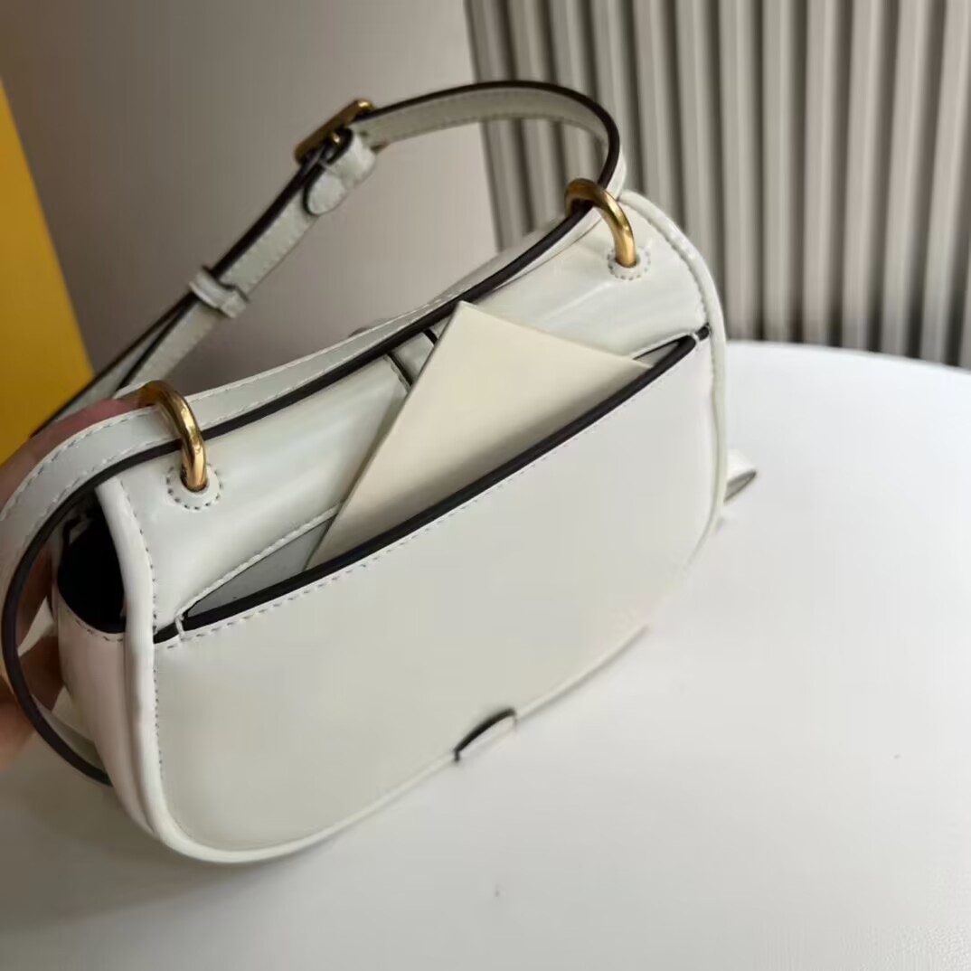 Fendi Cmon Mini leather bag 8BS082 White