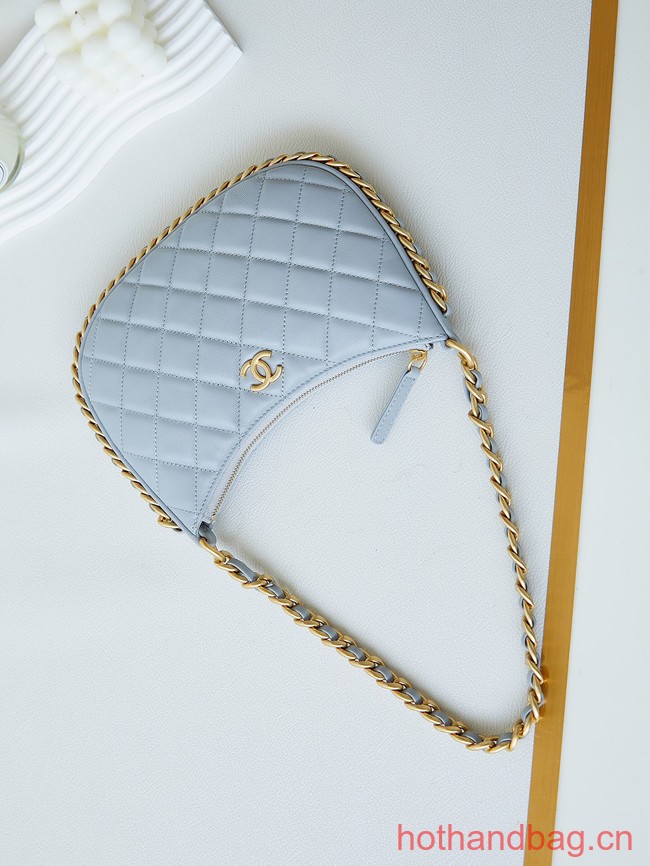 Chanel HOBO HANDBAG AS4378 light blue