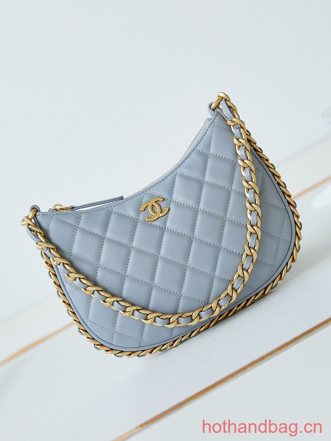 Chanel HOBO HANDBAG AS4378 light blue