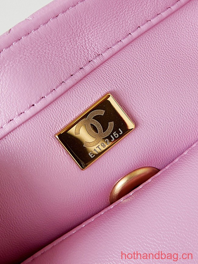 Chanel MINI FLAP BAG AS4165 Light Pink