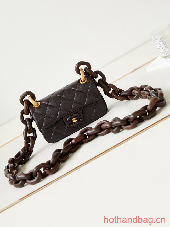 Chanel MINI FLAP BAG AS4165 Coffee