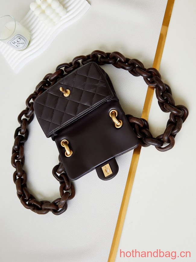 Chanel MINI FLAP BAG AS4165 Coffee