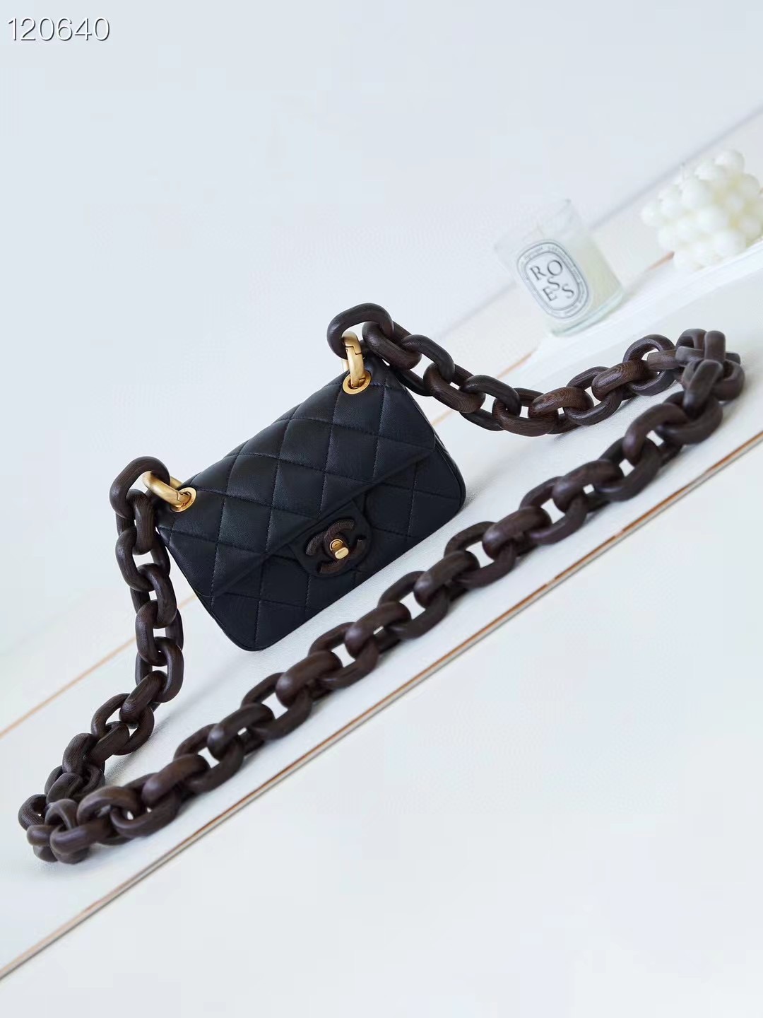 Chanel MINI FLAP BAG AS4165 black