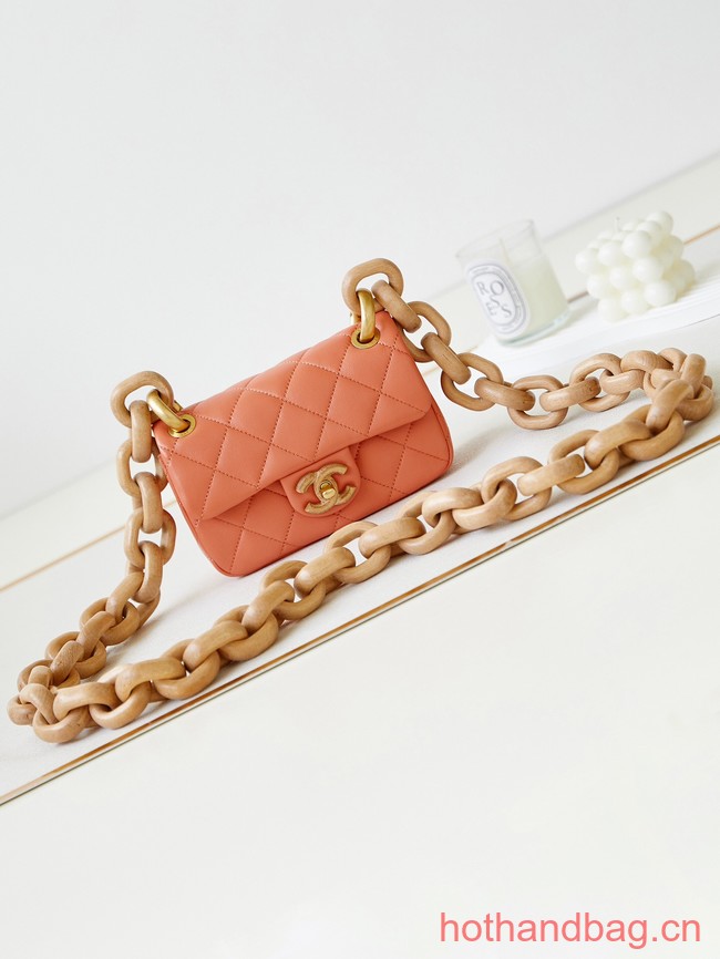 Chanel MINI FLAP BAG AS4165 orange