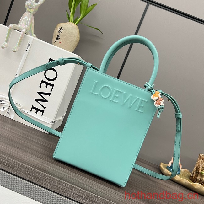 Loewe Original Leather Shoulder Handbag 652307 sky blue