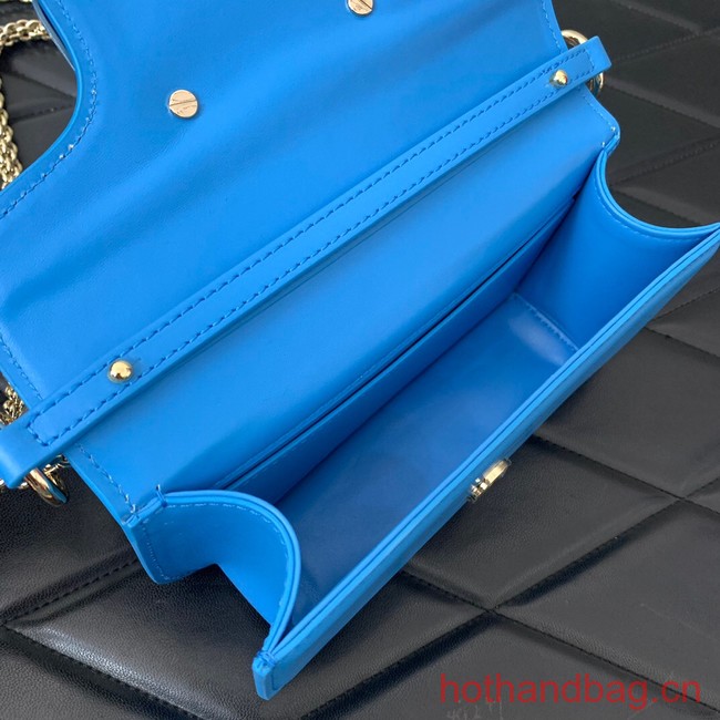 VALENTINO GARAVANI MINI LOCO Calf leather Shoulder Bag 1W2B0K Sapphire blue