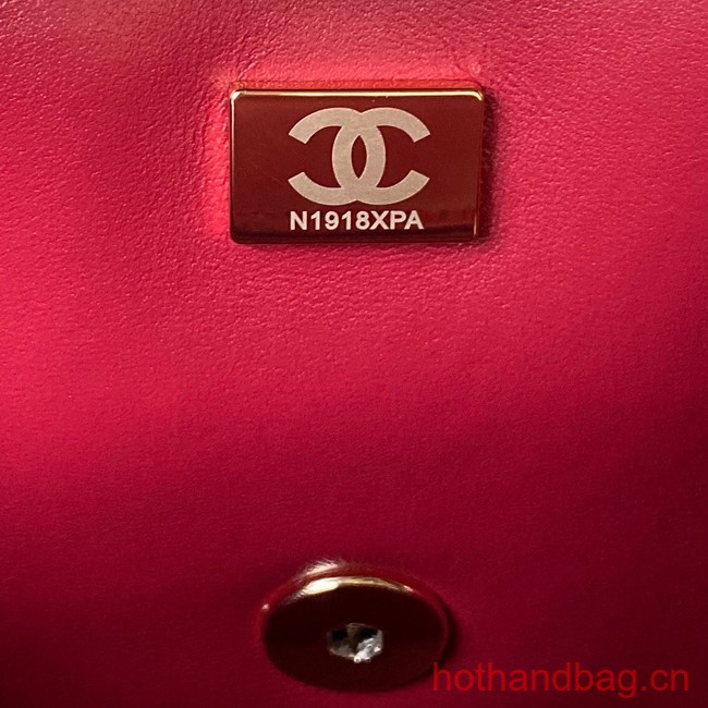 Chanel MINI FLAP BAG AS3791 red