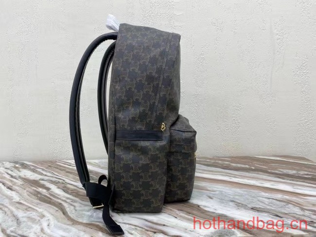 Celine MEDIUM BACKPACK IN TRIOMPHE CANVAS XL 188382 BLACK