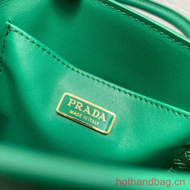 Prada Saffiano leather handbag 1BA358 green