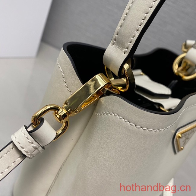 Prada Arque leather mini-bag 1BA373 white