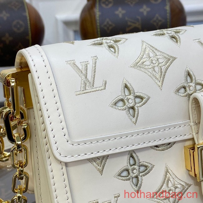 Louis Vuitton Leather DAUPHINE M20730 white