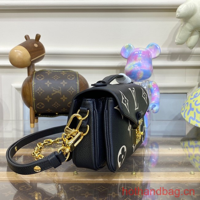 Louis Vuitton Pochette Metis East West M46596 black&Beige