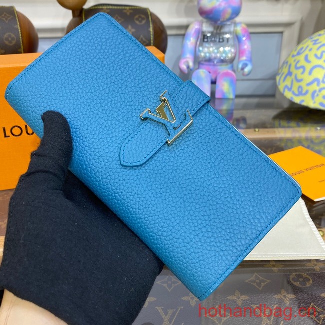 Louis Vuitton Vertical Wallet M81367 Blue