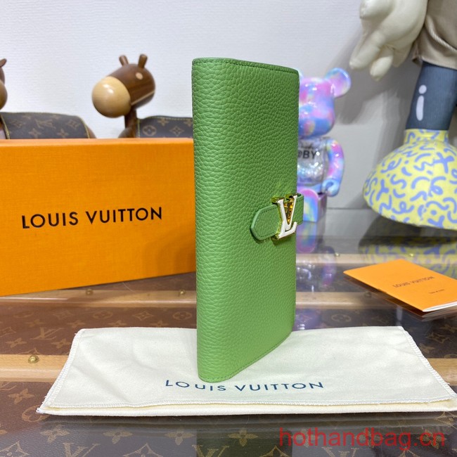 Louis Vuitton Vertical Wallet M81367 green