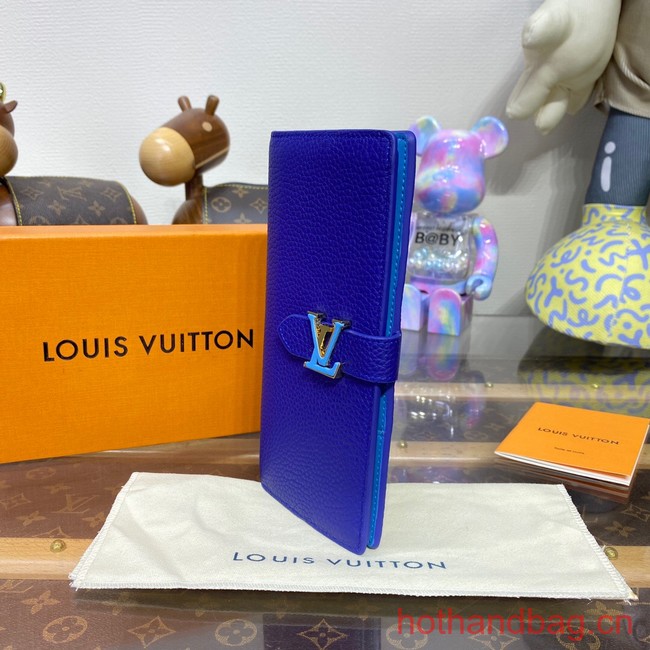 Louis Vuitton Vertical Wallet M82441 Blue