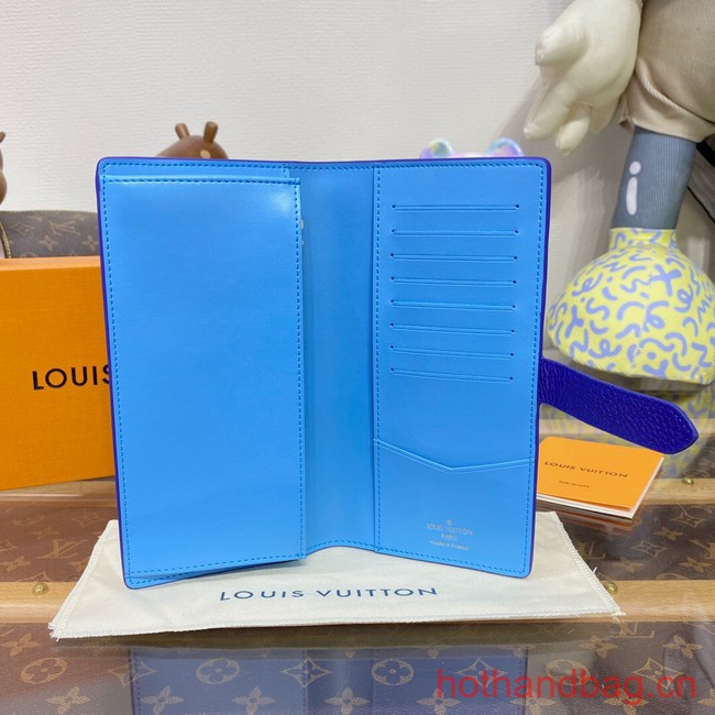 Louis Vuitton Vertical Wallet M82441 Blue