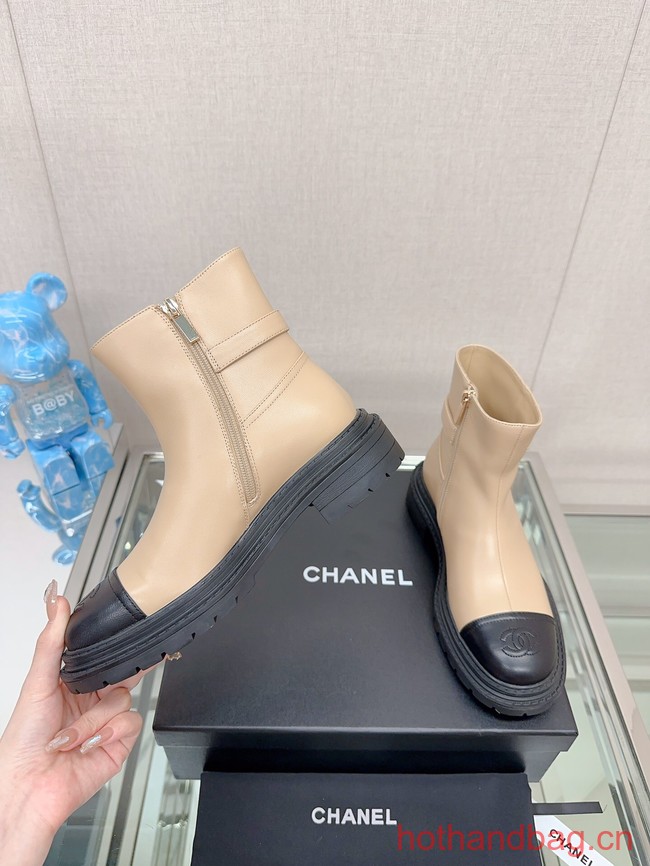 Chanel LEATHER ANKLE BOOT 93706-1