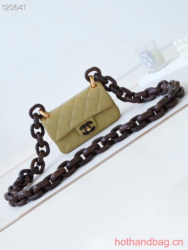 Chanel MINI FLAP BAG AS4165 Khaki