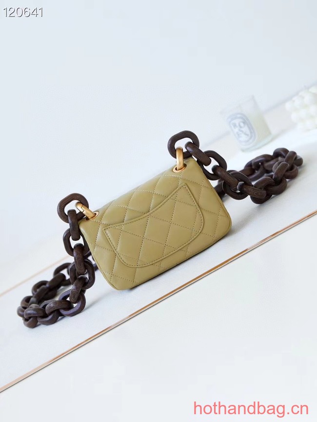 Chanel MINI FLAP BAG AS4165 Khaki