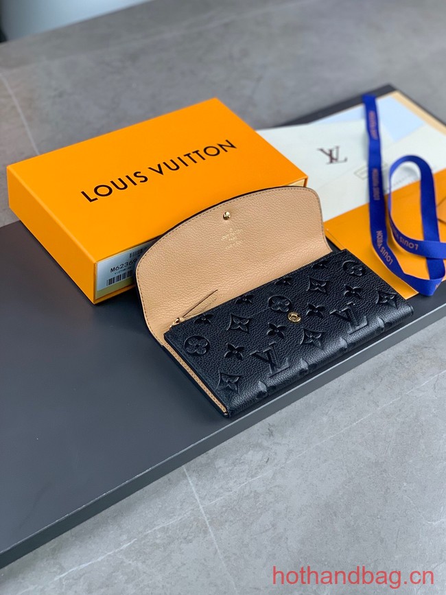 Louis Vuitton Emilie Wallet M62369 black