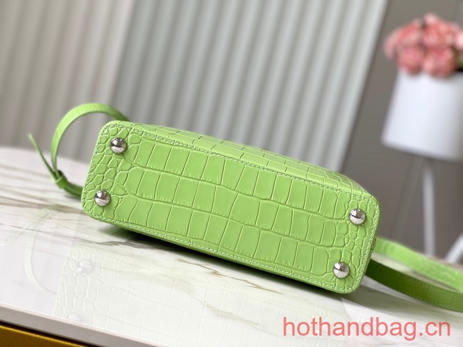 Louis Vuitton Crocodile Capucines BB N48865 light green