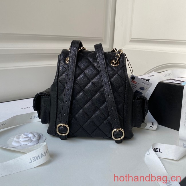 Chanel small BACKPACK AS4398 BLACK