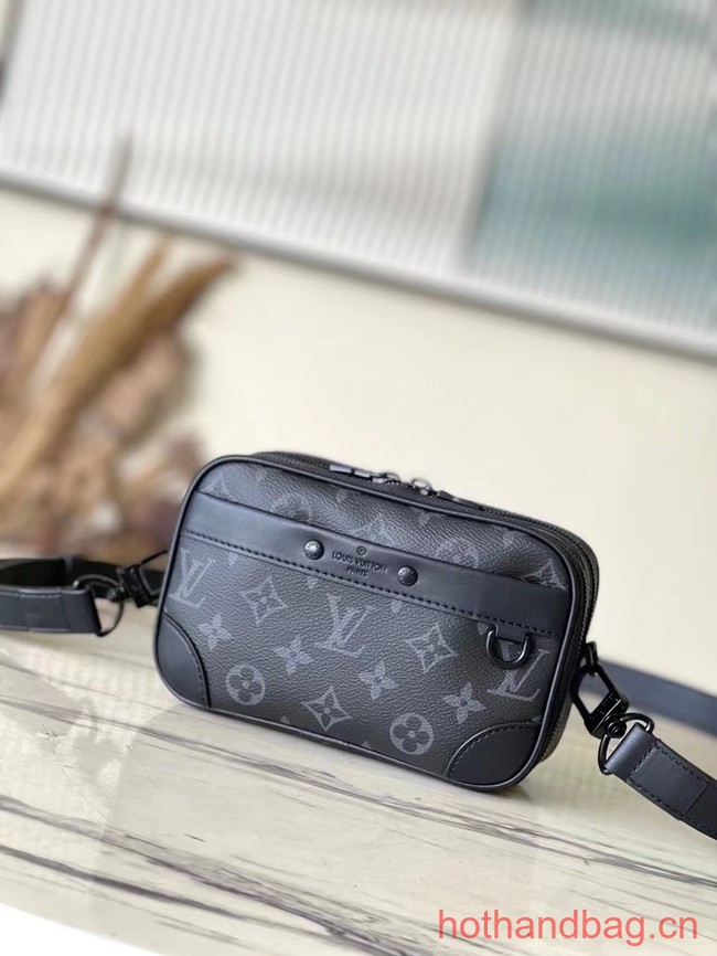 Louis Vuitton Monogram Eclipse coated canvas Nano Alpha M82544 black