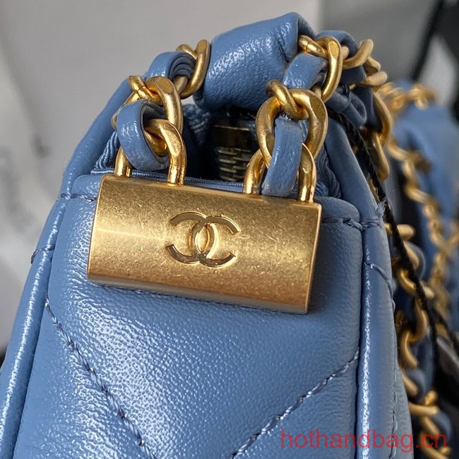 Chanel SMALL HOBO HANDBAG AS4422 blue