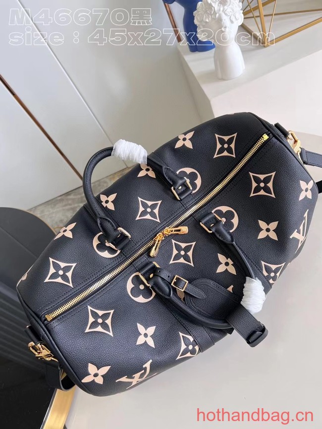 Louis Vuitton Keepall Bandouliere 45 M46671 black