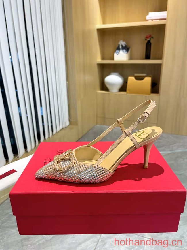 Valentino VLOGO SIGNATURE Imitation Crystal High Heels 8CM 93760-9