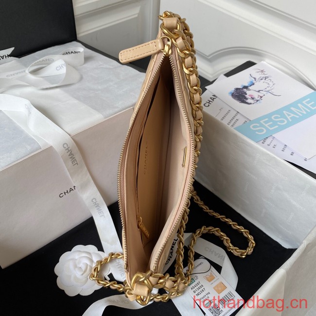 Chanel LARGE HOBO BAG AS4287 Apricot