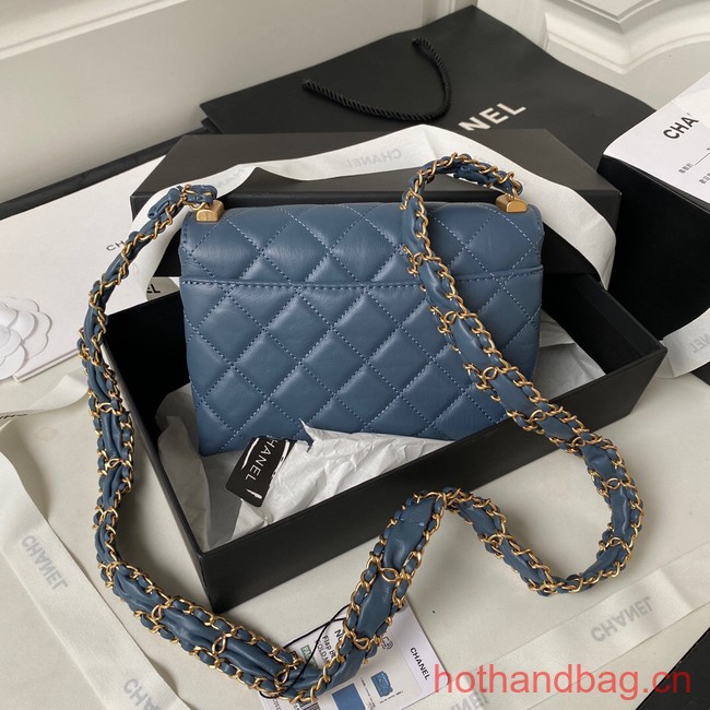 Chanel SMALL FLAP BAG AS3572 blue