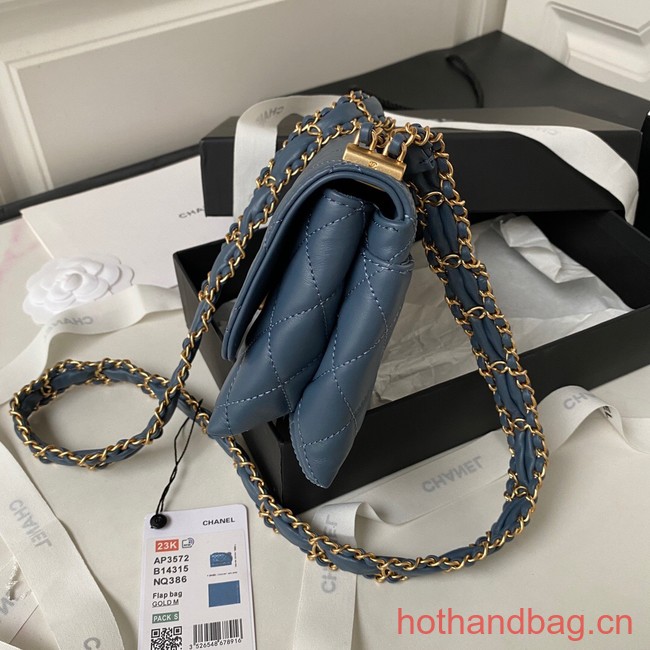 Chanel SMALL FLAP BAG AS3572 blue