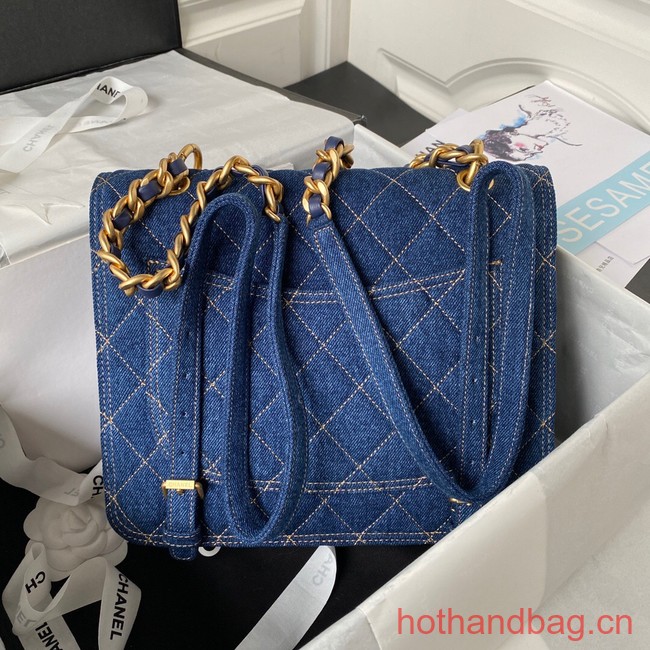 CHANEL Backpack Denim AP4031 Blue