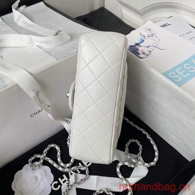 Chanel SMALL FLAP BAG AS1787 white