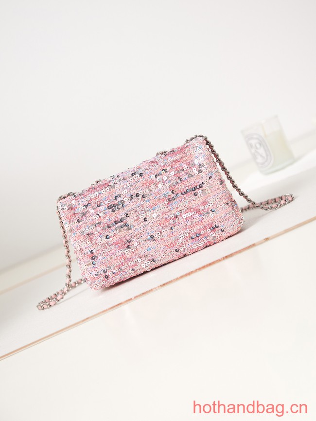 Chanel SMALL FLAP BAG AS3965 pink