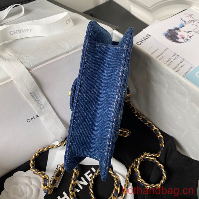 Chanel SMALL FLAP BAG Denim AS4051 Blue