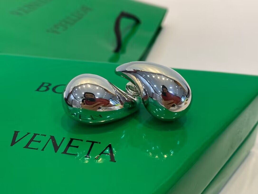 Bottega Veneta Earrings BV9011 Silver