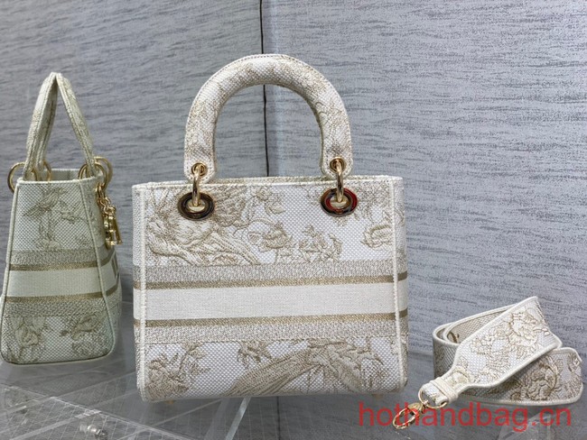 Dior MEDIUM LADY D-LITE BAG Embroidery M0565OE-4