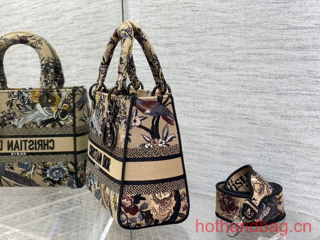 Dior MEDIUM LADY D-LITE BAG Embroidery M0565OE-6