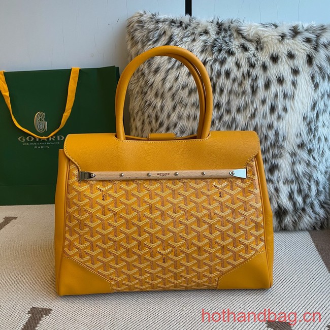 Goyard Calfskin Leather Tote Bag 20300 yellow