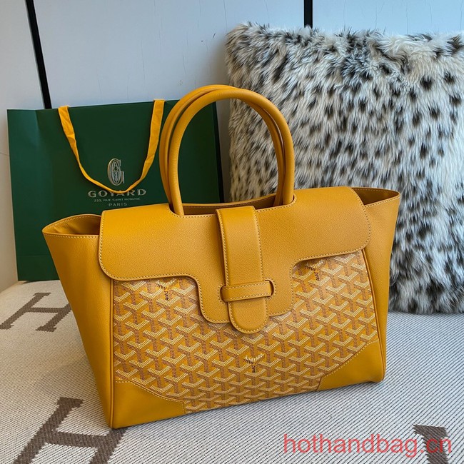 Goyard Calfskin Leather Tote Bag 20300 yellow