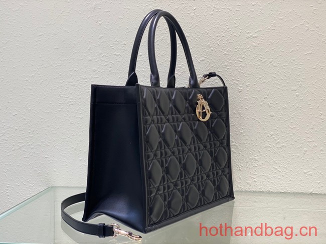 MEDIUM DIOR BOOK TOTE Black Calfskin M1296ZG