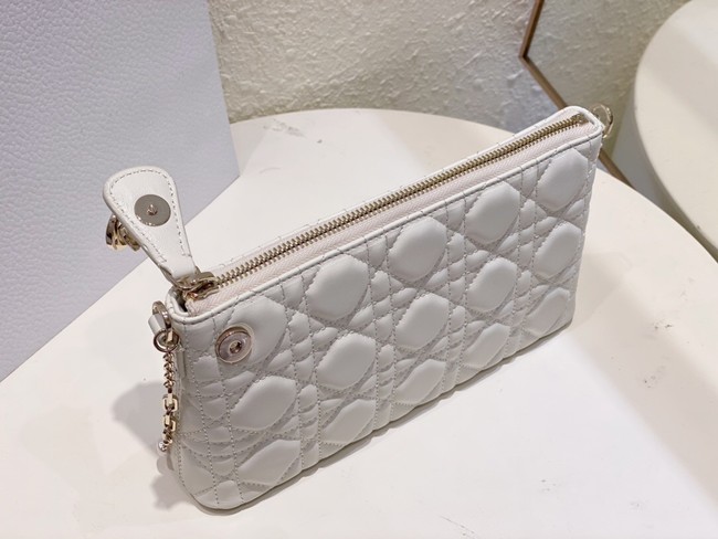 MISS DIOR MIDI MINI BAG white Cannage Lambskin S6006ONM