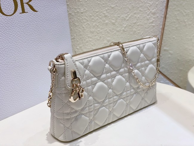 MISS DIOR MIDI MINI BAG white Cannage Lambskin S6006ONM