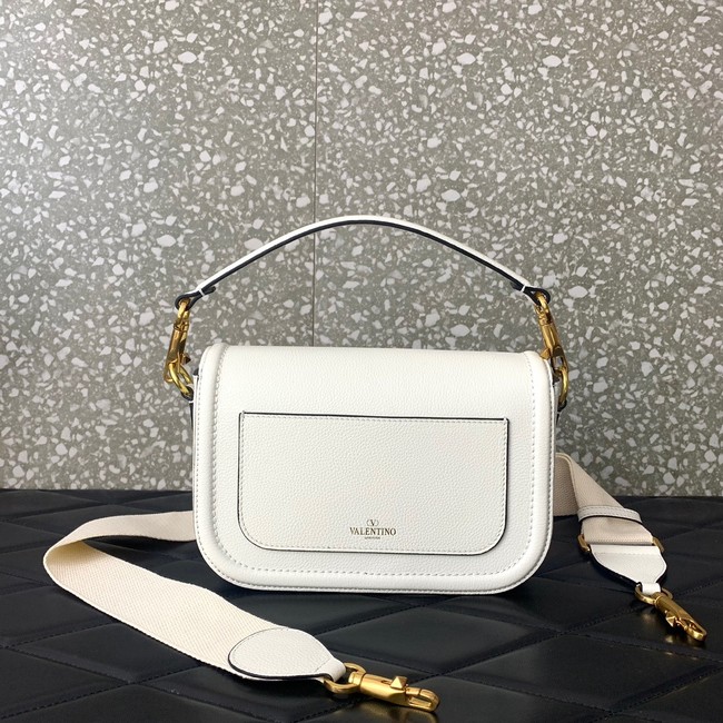 VALENTINO Loco calfskin leather bag B0M98 white