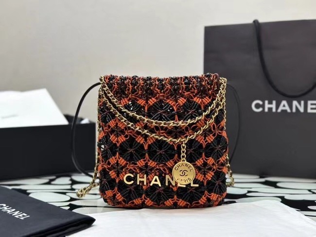 CHANEL 22 MINI HANDBAG AS3980 orange