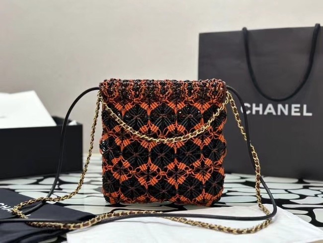 CHANEL 22 MINI HANDBAG AS3980 orange