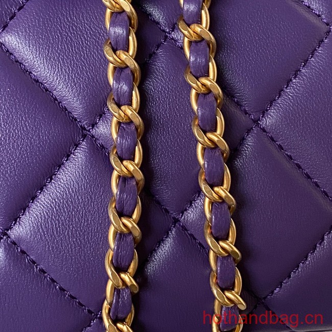 Chanel BAGUETTE BAG AS4611 Purple