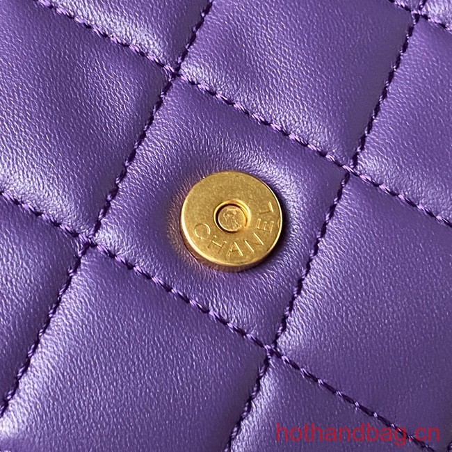 Chanel BAGUETTE BAG AS4611 Purple